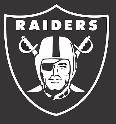 5 sizes and 3 colors to choose from Raiders Skull Window Sticker Vinyl Decal 5 Inch Perfect for Las Vegas and Oakland fans