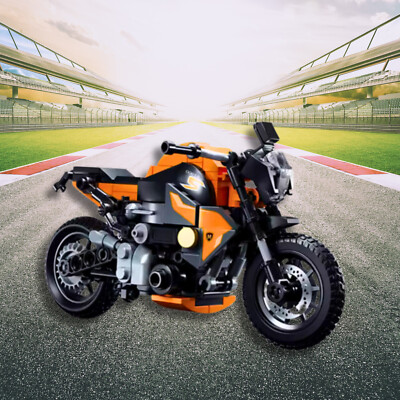Sluban - oranges Motorrad Bausteine, Bausteine DIY, 196 Steine