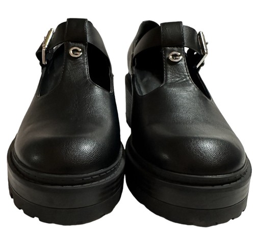 GBG Los Angeles Chunky Platform Mary Jane Shoes Womens Sz 11 Black Pleather NEW - Picture 8 of 14