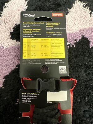 Brand New SUPREME SealLine See Pouch Pochette Transparence Brand New SUPREME SealLine See Pouch Pochette Transparence