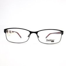 Traditions T 23 COL 90 Eyeglasses Frames Black Red Rectangular 56-16-140