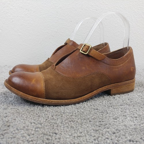 Kork Ease Niseda Oxford Womens Size 7 Shoes Cap Toe Buckle Brown Leather