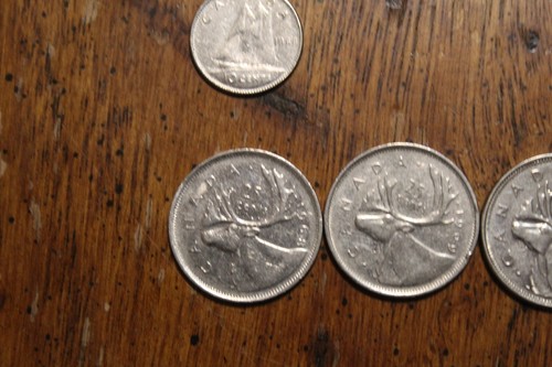Starter Set Lot 1965-1989 Canada 5 - 10 - 25 cents Canadian coin No Duplicate! - Picture 5 of 24