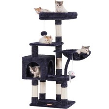 Cat Tree with Toy Cat Tower condo for Indoor Cats Cat House with Padded Plush...