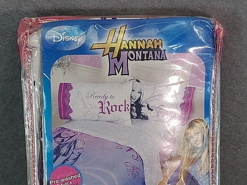 Hannah Montana Reversible Standard Pillowcase JAMS TE137W 20x30 Miley Cyrus NOS - Picture 3 of 15