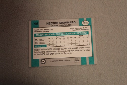 1988-89 Pacific MISL Soccer Trading Card Complete Finish Fill Your List Set Pick - Picture 192 of 220