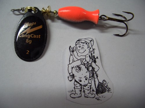 Original Mepps Longcast Long Cast schwarz alle Größen Kunstköder Spinner  - Bild 6 von 10