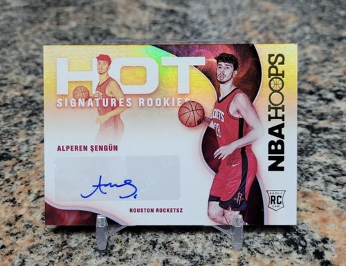 2021-22 NBA Hoops Hot Signature Rookies Alperen Sengun Auto RC HSR-AS Houston - Picture 3 of 3