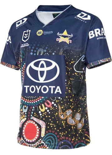 North Queensland Cowboys NRL Mens Indigenous Jersey Sizes S-7XL BNWT - Afbeelding 3 van 4