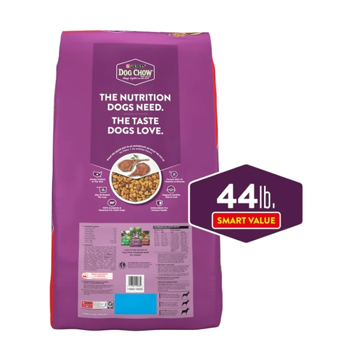 Purina Dog Chow Complete Adult Dry Dog Food, High Protein Real Lamb, 44 lb Bag - Picture 2 of 5