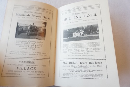 Libro guía manual Dartmoor Homeland década de 1930 con mapa - Imagen 4 de 11