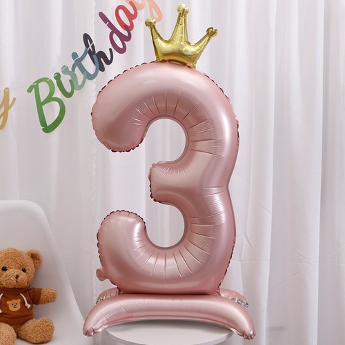 Number Birthday Balloon Self Standing Party Decoration Glossy Foil 42" Self Seal - Picture 27 of 51