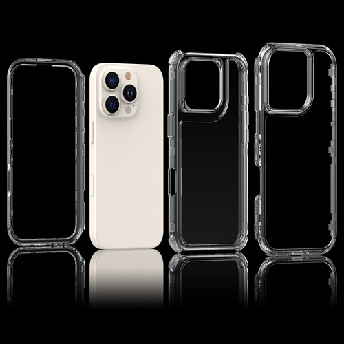 For iPhone 16E 16 15 14 Plus 13 12 11 Pro Max 3in1 Hybrid Shockproof Case Cover - Picture 7 of 13