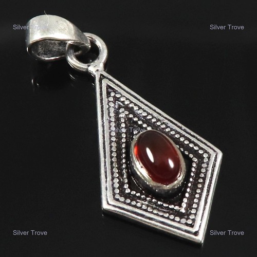 Colgante de piedras preciosas de ónix verde natural plata de ley 925 joyería india para mujer - Imagen 17 de 57