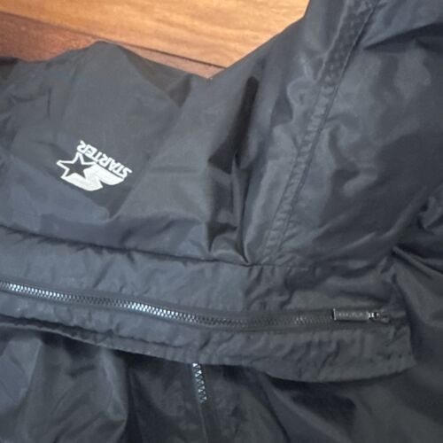 Vtg Starter Chicago White Sox Windbreaker Jacket XL Full Zip Hood Embroidered - Picture 6 of 21