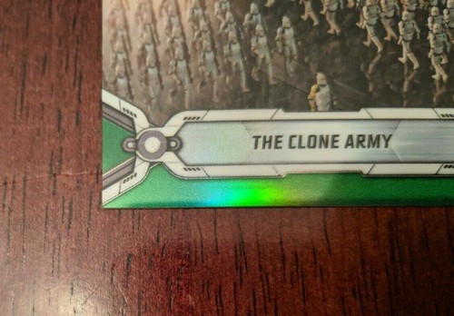 STAR WARS***MINT #8/50 GREEN REFRACTOR***2019 TOPPS CHROME LEGACY-THE CLONE ARMY - Bild 5 von 8