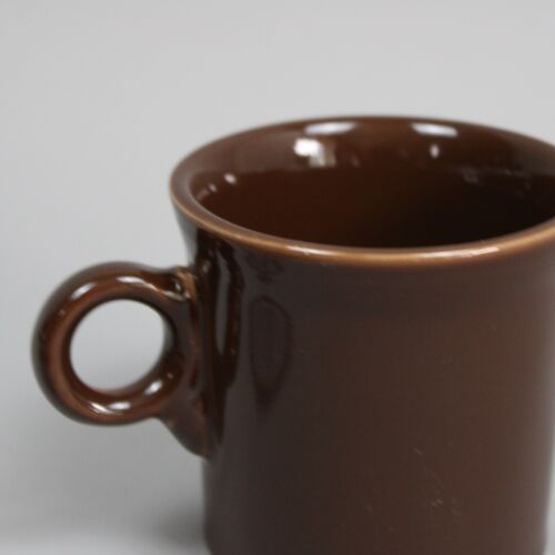 Fiestaware Brown Homer Laughlin Tom & Jerry Ring Handle Mug Coffee Cup HLC - Picture 3 of 8