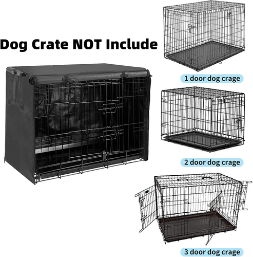 Funda para jaula de perro de 48 pulgadas XL, funda exterior para perrera - Imagen 3 de 12