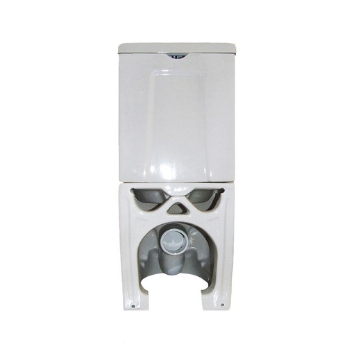 Spülrandloses Stand-WC BTWS-6012 weiß + Spülkasten + Soft-Close Sitz Toilette - Bild 3 von 5