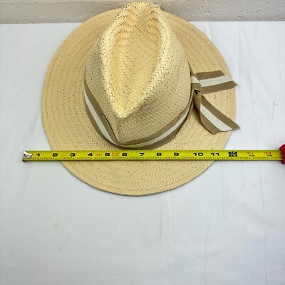 NWT Madewell x Biltmore Striped-Band Panama Hat | Natural Straw | S-M Madewell x Biltmore Striped-Band Panama Hat Woman main image 4