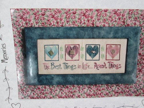 The Best Things In Life Aren't Cross Stitch Pattern Charms Waxing Moon Designs - Picture 2 of 5
