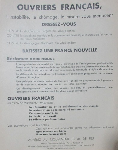LES CROIX DE FIRE DOCUMENT LOT LEAFLETS LETTERS MEMBERSHIP....LA ROCQUE - Picture 5 of 8
