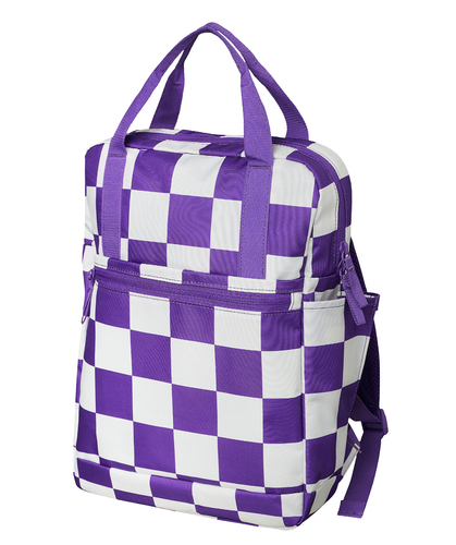 IKEA STARTTID Backpack, School bag, White Bright Lilac, 27x9x38 cm 12 l NEW - Picture 2 of 5