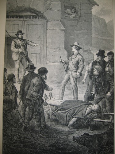 Old 1874 George Bowring A Tale of Cader Idris Alfred Hunt Wood Engraving PRINT - Picture 1 of 3