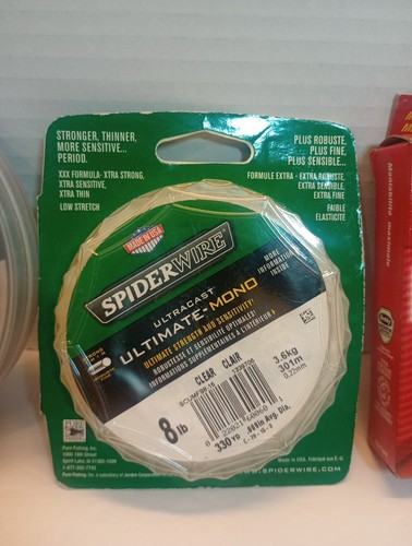 Berkley Trilene XL Monofilament Filler 330 Yrd 12lb/60lb Leader Plus Spider Wire - Picture 3 of 20