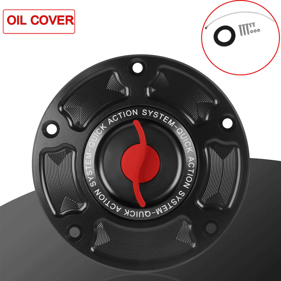 For Ducati 1199/R/S 899 959 PANIGALE V4 CNC Fuel Keyless Fuel Tank Gas Cap Cover - Image 3 of 4