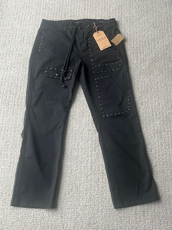Lucky Womens Black Cargo Pant with Eyelets 0/25