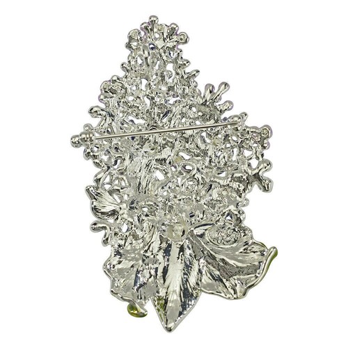 Kirks Folly Lovely Lilac Butterfly Pin Pendant Silvertone Hand Enameled - Picture 2 of 3