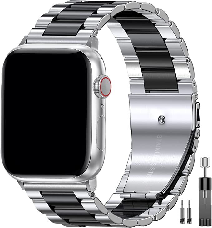 For Apple Watch Ultra Series 8 7 6 5 SE2 Stainless Steel iWatch Band Metal Strap