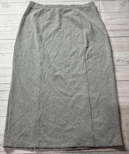 Emma & James Gray Long Skirt Size Large - Picture 2 of 5