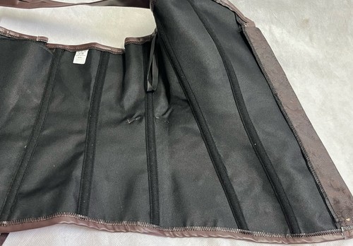 Stunning Steampunk Cosplay Costume Brown Womens Ladies Corset Shirt Top XXL - Picture 16 of 16