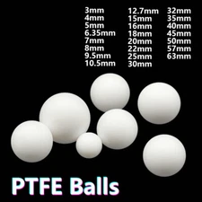 PTFE Solid Balls Φ3mm - 63mm Smooth Sphere Diaphragm Pumps Ball Valve Seal Ball