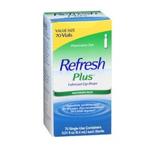 Plus Lubricant Eye Drops Original Strength 70 Count By Refresh