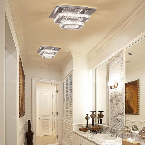 NEW 36W Crystal LED Ceiling lights chandelier Bilayer Flush Mount Light Fixture - Picture 3 of 15