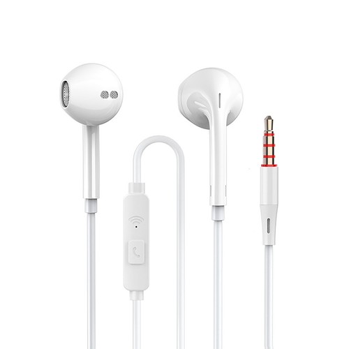 Earbuds Wired Control Earphones In Ear Earbuds White For Calls And Singing