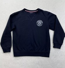 Tommy Hilfiger T-Shirt Kids Boys Size M Black Academy of Notre Dame Long Sleeve