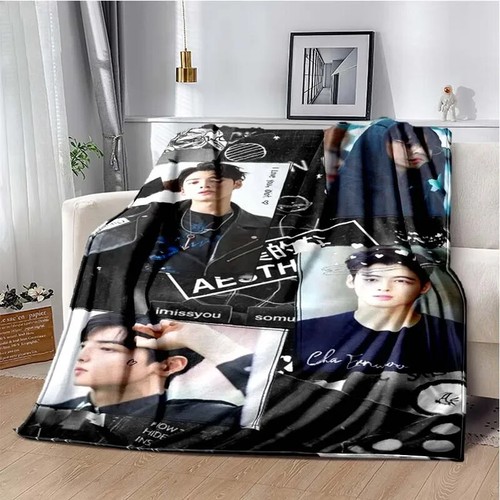 True Beauty Series Hwang in Youp Cha EunWoo Blanket Throw Sofa Bed Blanket - Picture 29 of 38
