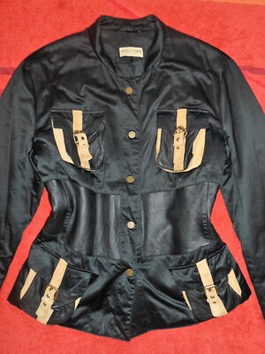 GORGEOUS JACKET.ALVIERO MARTINI.IT48/ D 38-40-42. VERY CLASSY.ELEGANT.LEATHER