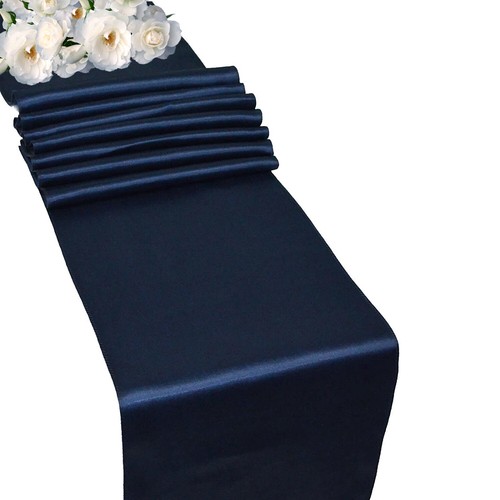 Corredor de mesa satinado con mantel de plástico negro/blanco decoración de mesa de fiesta - Imagen 48 de 133