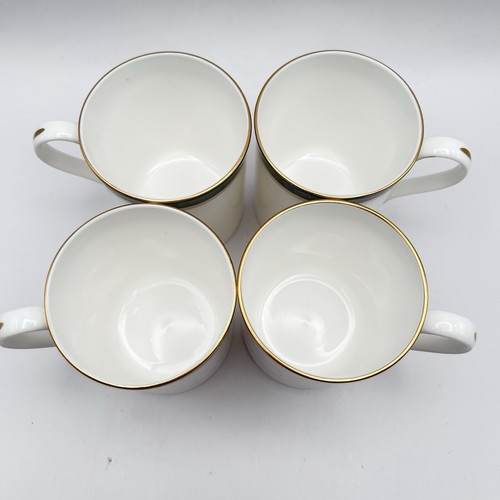 Set of 4 1982 Royal Worcester "Howard Leather Green” Mugs England 3.75” Tall - Picture 2 of 20