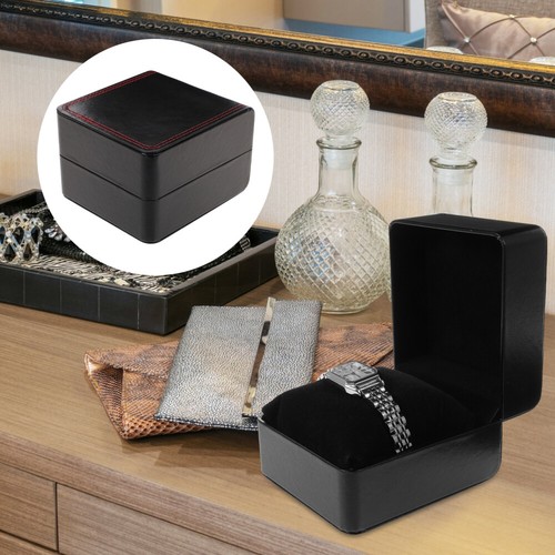 Watch Box Watch Ring Box Black Watch Organizer Valentine Drop Earrings - Picture 9 of 10