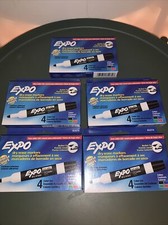 Five Packs Of Expo Whiteboard Markers - 4 Pack 82074