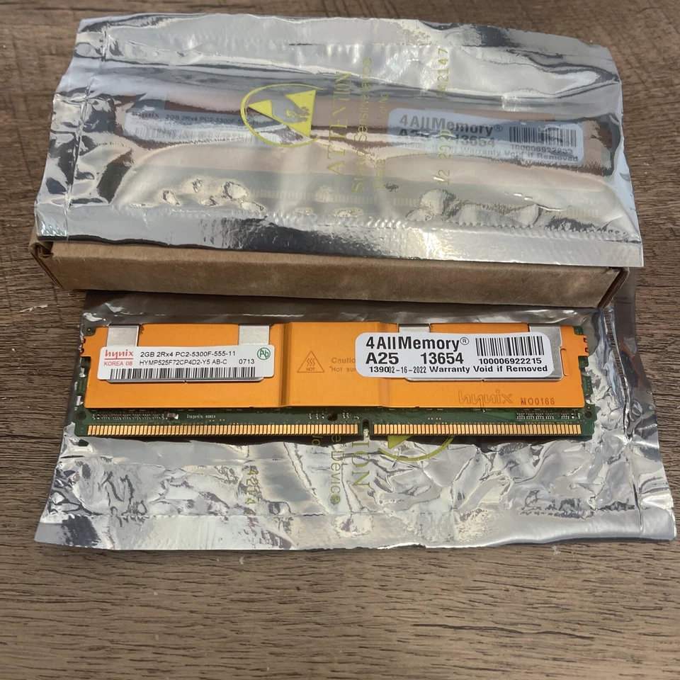 ECC server ram and its DDR2 Hynix-2GB-2Rx4-PC2-5300F-555-11 - Image 2 of 4