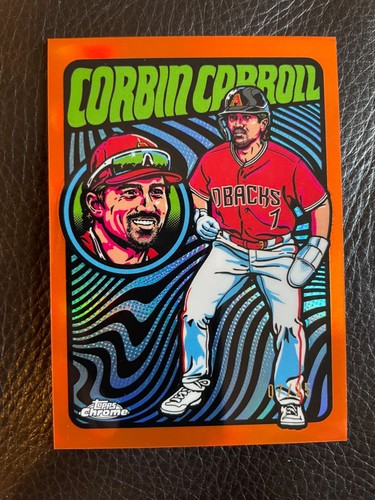2024 Topps Chrome Corbin Carroll Ultra Violet /25 Jersey Number Diamondbacks