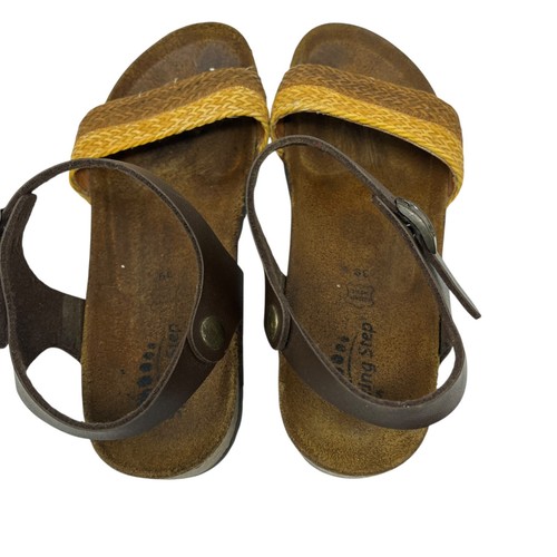 Spring Step Cork Footbed Wedge Strappy Leather Sandals Womens 39 8.5 - Picture 6 of 8