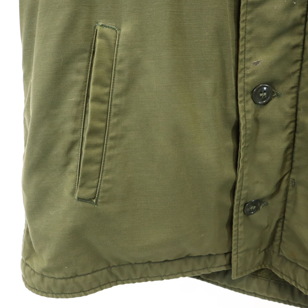 70〜80年代　アメリカ軍　A2デッキジャケット US ARMY 70s A2 Deck Jacket Vintage Military jacket L khaki